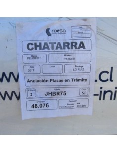 PEUGEOT PARTNER FURGON 2017 4X2 1