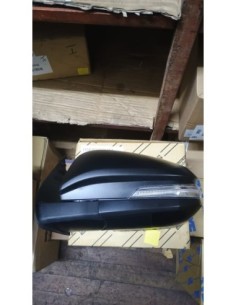 ESPEJO PUERTA IZQUIERDO TOYOTA HILUX 2016 - 2020 ELéCTRICO NEGRO CON LUZ