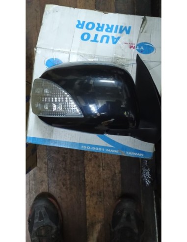 ESPEJO PUERTA DERECHO TOYOTA HILUX 2007 - 2015 NEGRO CON INTERMITENTE
