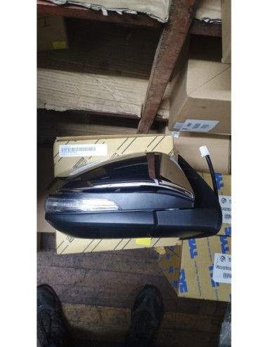 ESPEJO PUERTA DERECHO TOYOTA HILUX 2016 - 2020 CROMADO CON LUZ