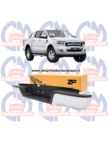 PARACHOQUE TRASERO FORD RANGER 2013 - 2017 CROMADO